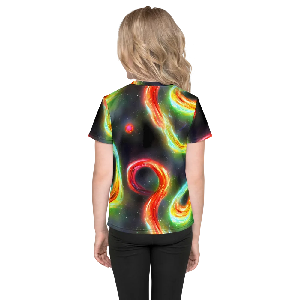 Sherwood Swirl on Kids Crew Neck T-Shirt — Back