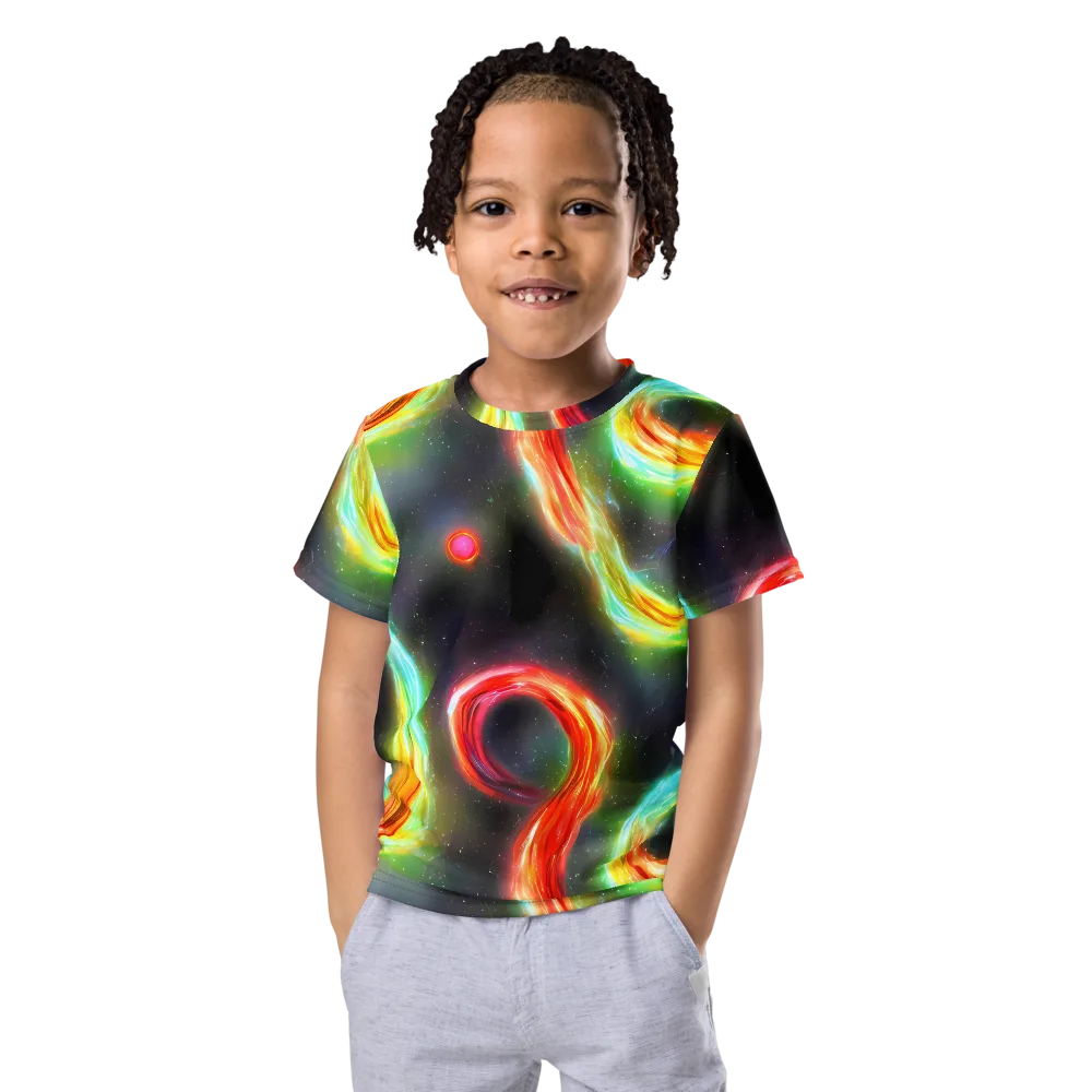 Sherwood Swirl on Kids Crew Neck T-Shirt — Front