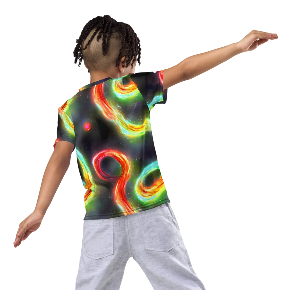 Sherwood Swirl on Kids Crew Neck T-Shirt — Back