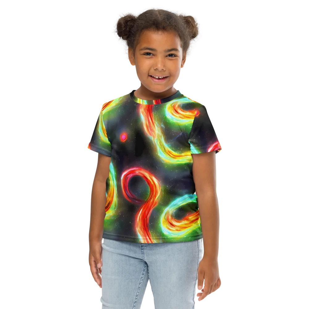 Sherwood Swirl on Kids Crew Neck T-Shirt — Front