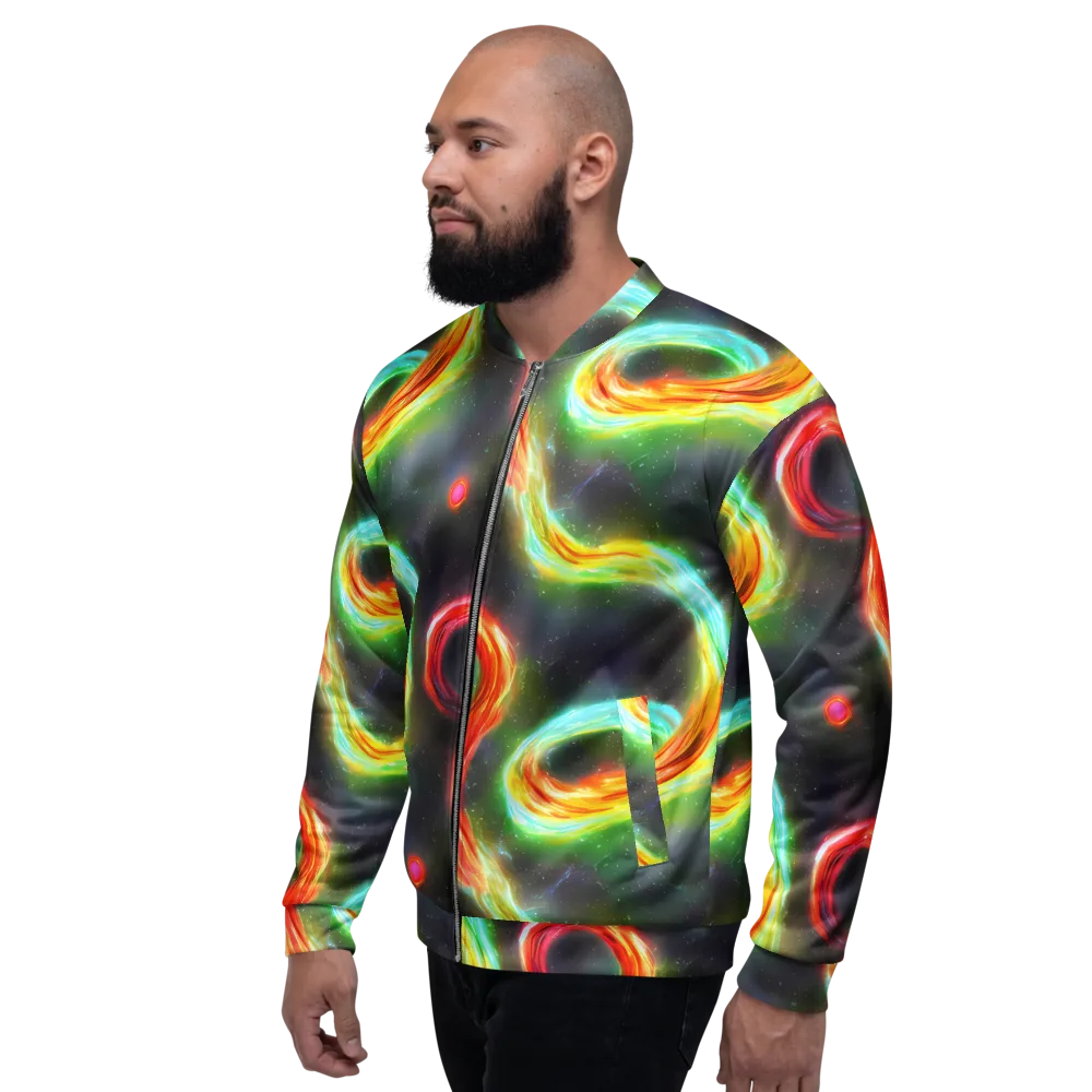 Sherwood Swirl on Bomber Jacket — Left
