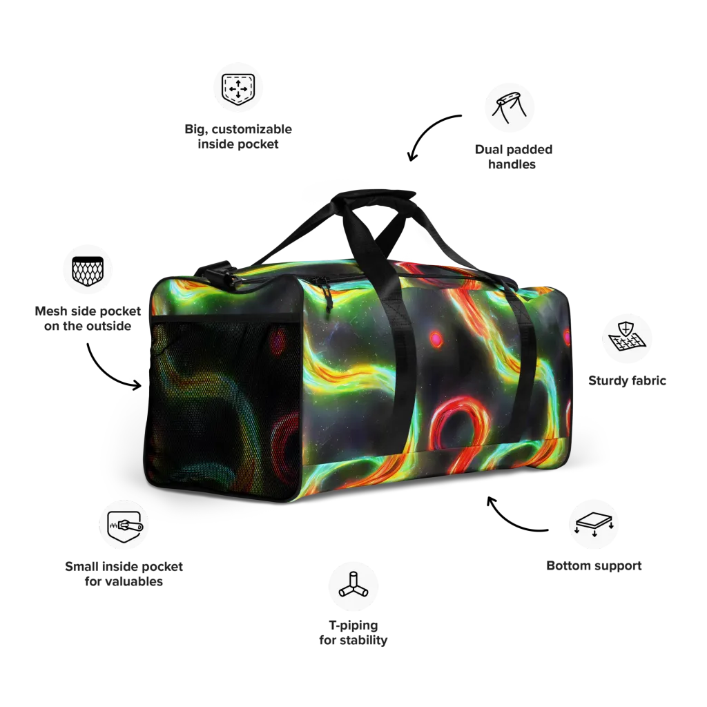 Sherwood Swirl on Duffle Bag — Right Front