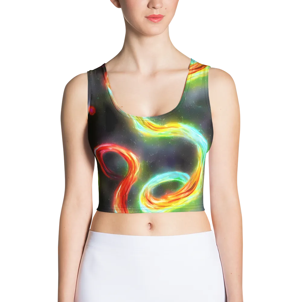 Sherwood Swirl on Crop Top — Front