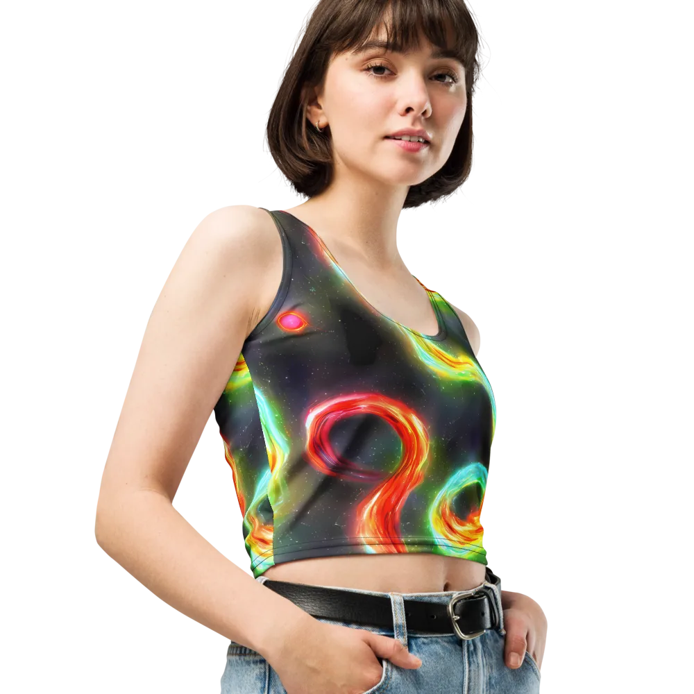 Sherwood Swirl on Crop Top — Right Front