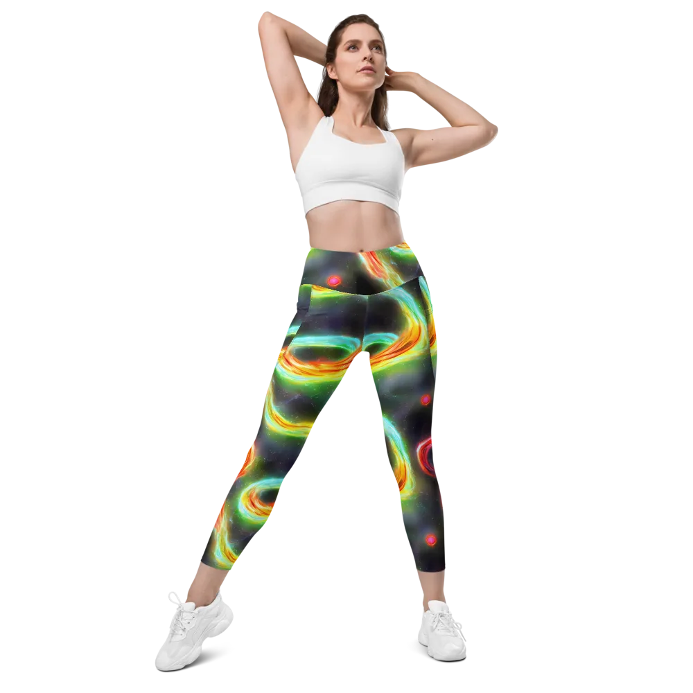 Sherwood Swirl on Leggings with Pockets — Front