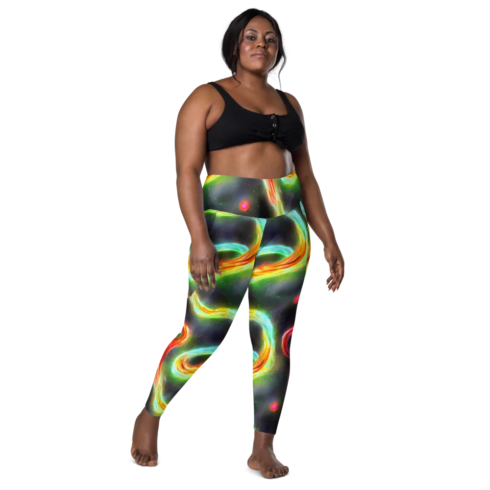 Sherwood Swirl on Leggings with Pockets — Front