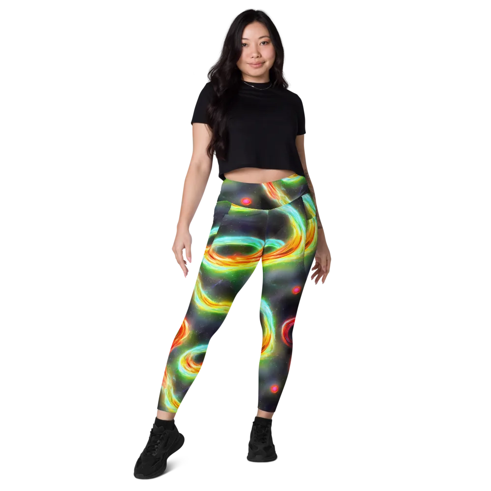 Sherwood Swirl on Leggings with Pockets — Front