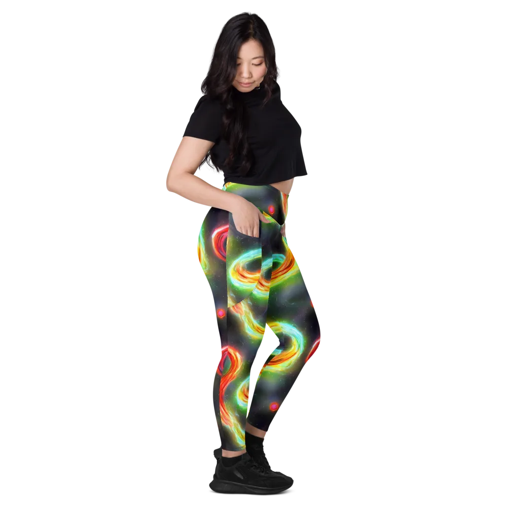 Sherwood Swirl on Leggings with Pockets — Right