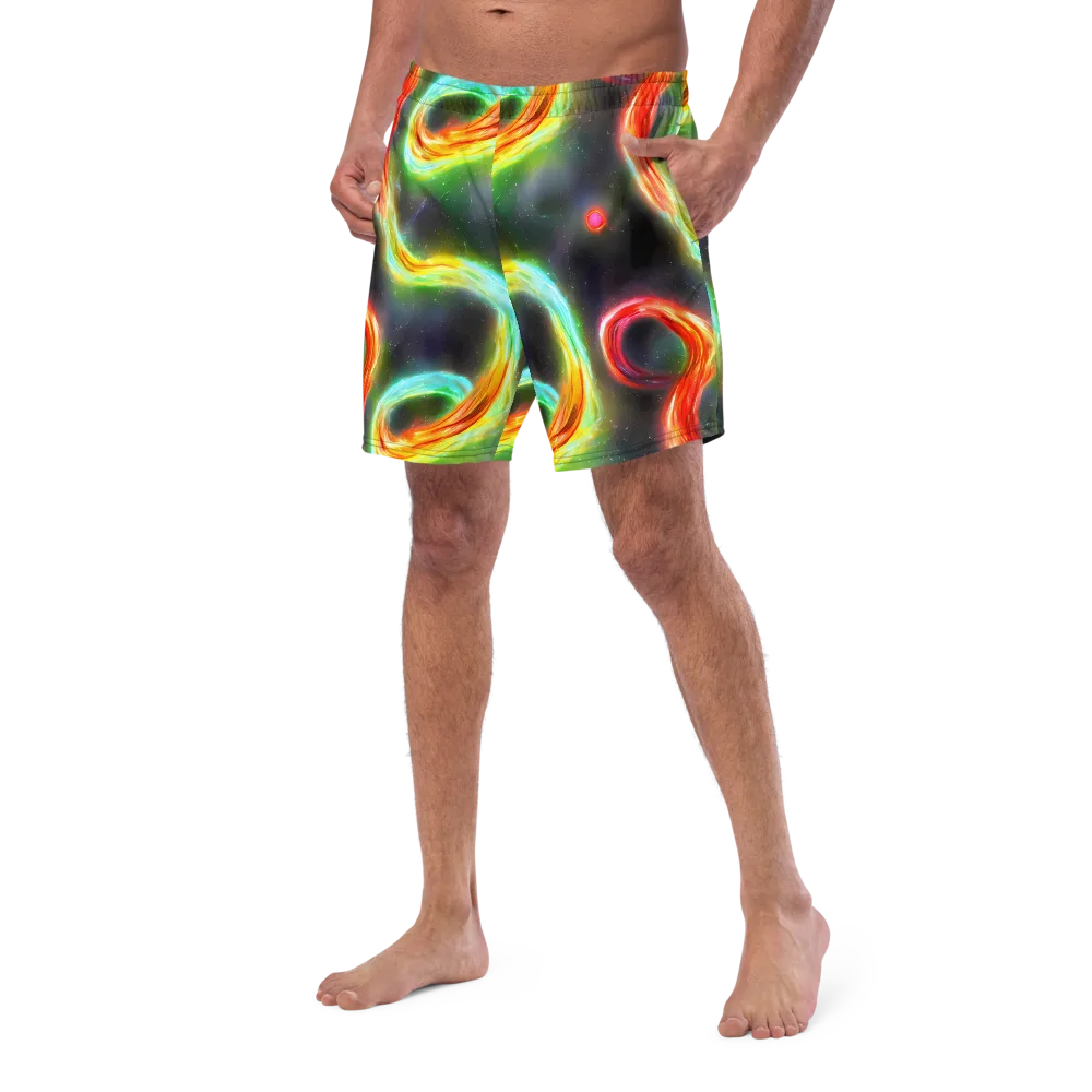 Sherwood Swirl on Swim Trunks — Left Front