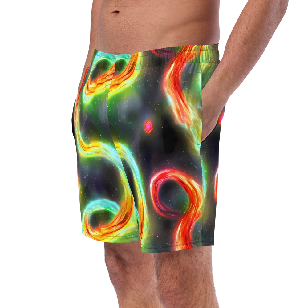 Sherwood Swirl on Swim Trunks — Left Front