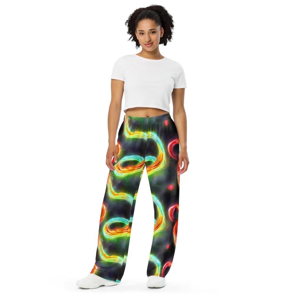 Sherwood Swirl on Wide-Leg Pants — Front