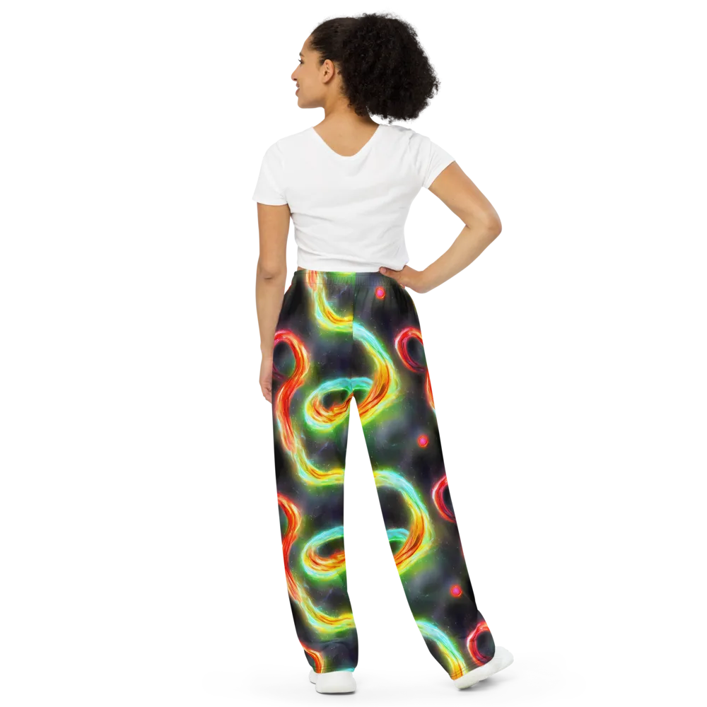 Sherwood Swirl on Wide-Leg Pants — Back