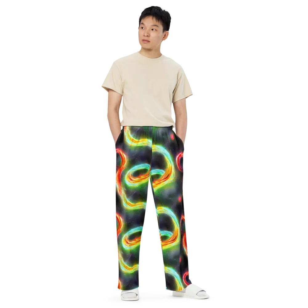 Sherwood Swirl on Wide-Leg Pants — Front