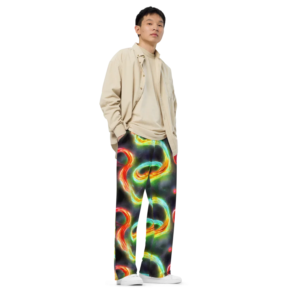 Sherwood Swirl on Wide-Leg Pants — Right Front