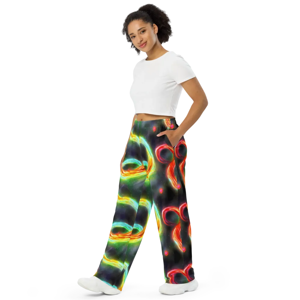 Sherwood Swirl on Wide-Leg Pants — Left Front