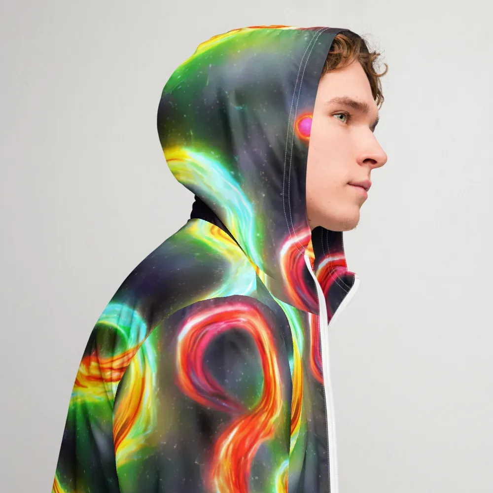 Sherwood Swirl on Men's Windbreaker — Right