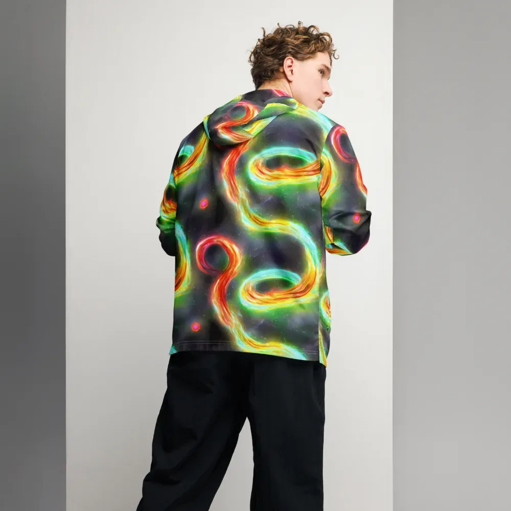 Sherwood Swirl on Men's Windbreaker — Back