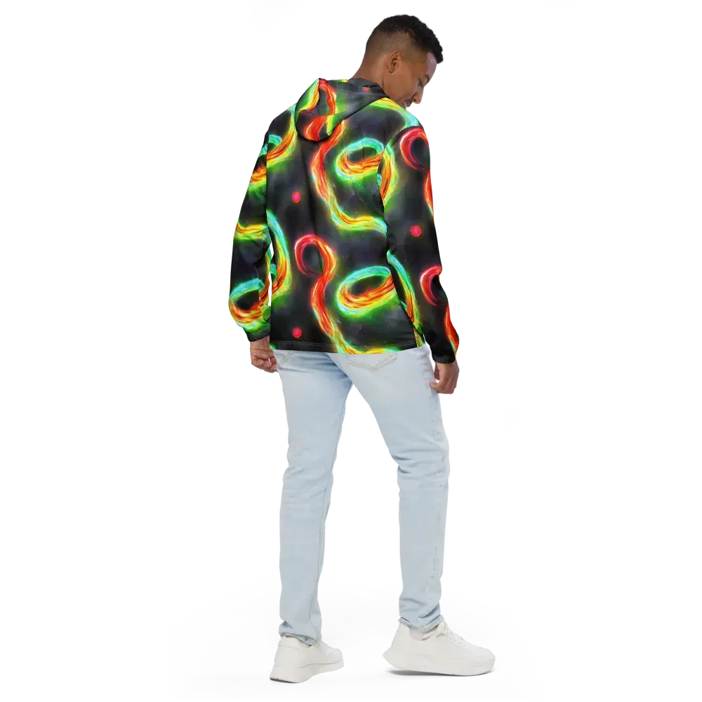 Sherwood Swirl on Men's Windbreaker — Back