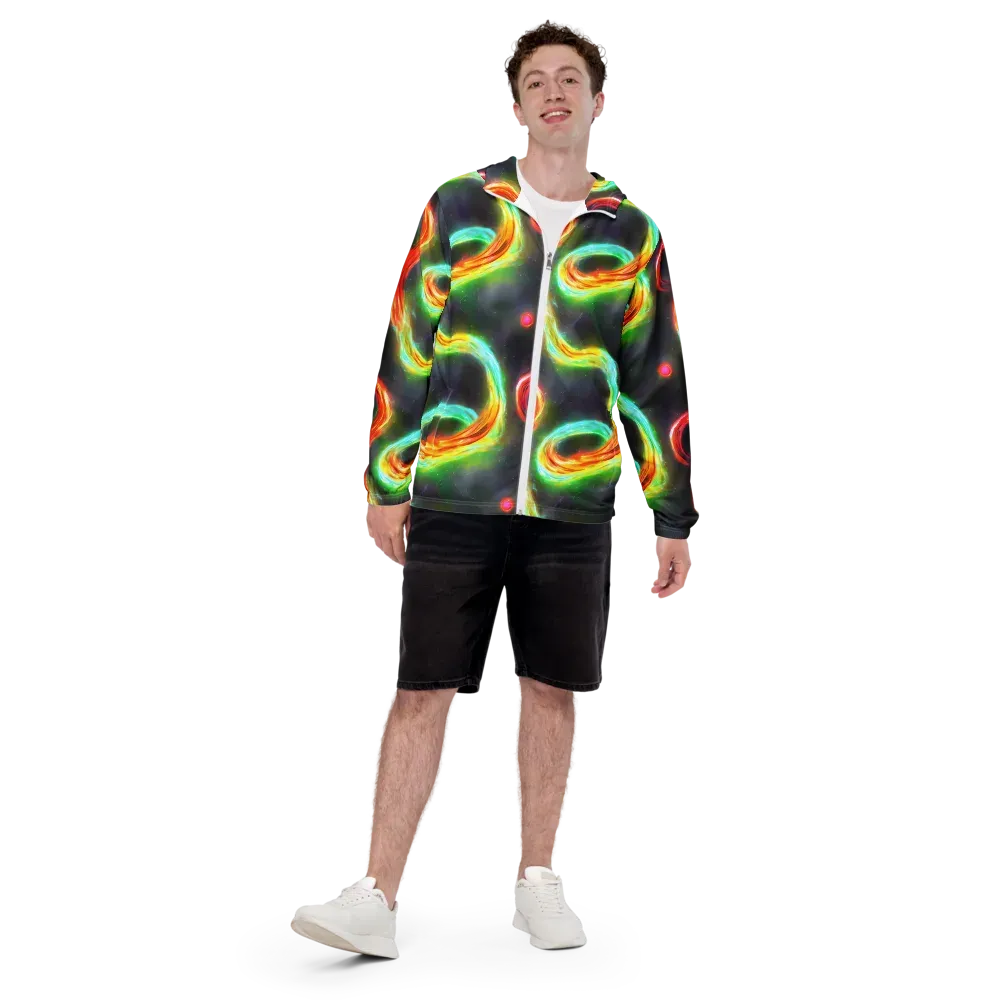 Sherwood Swirl on Men's Windbreaker — Front