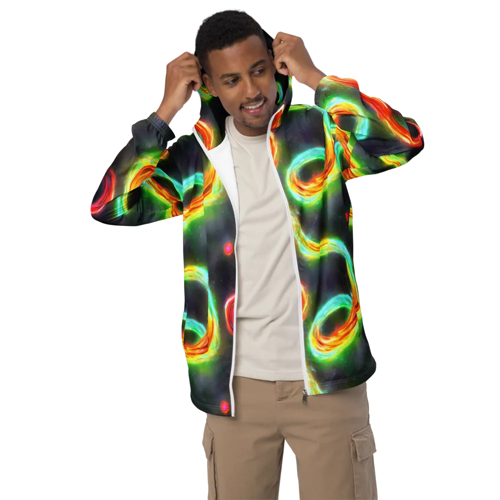 Sherwood Swirl on Men's Windbreaker — Front