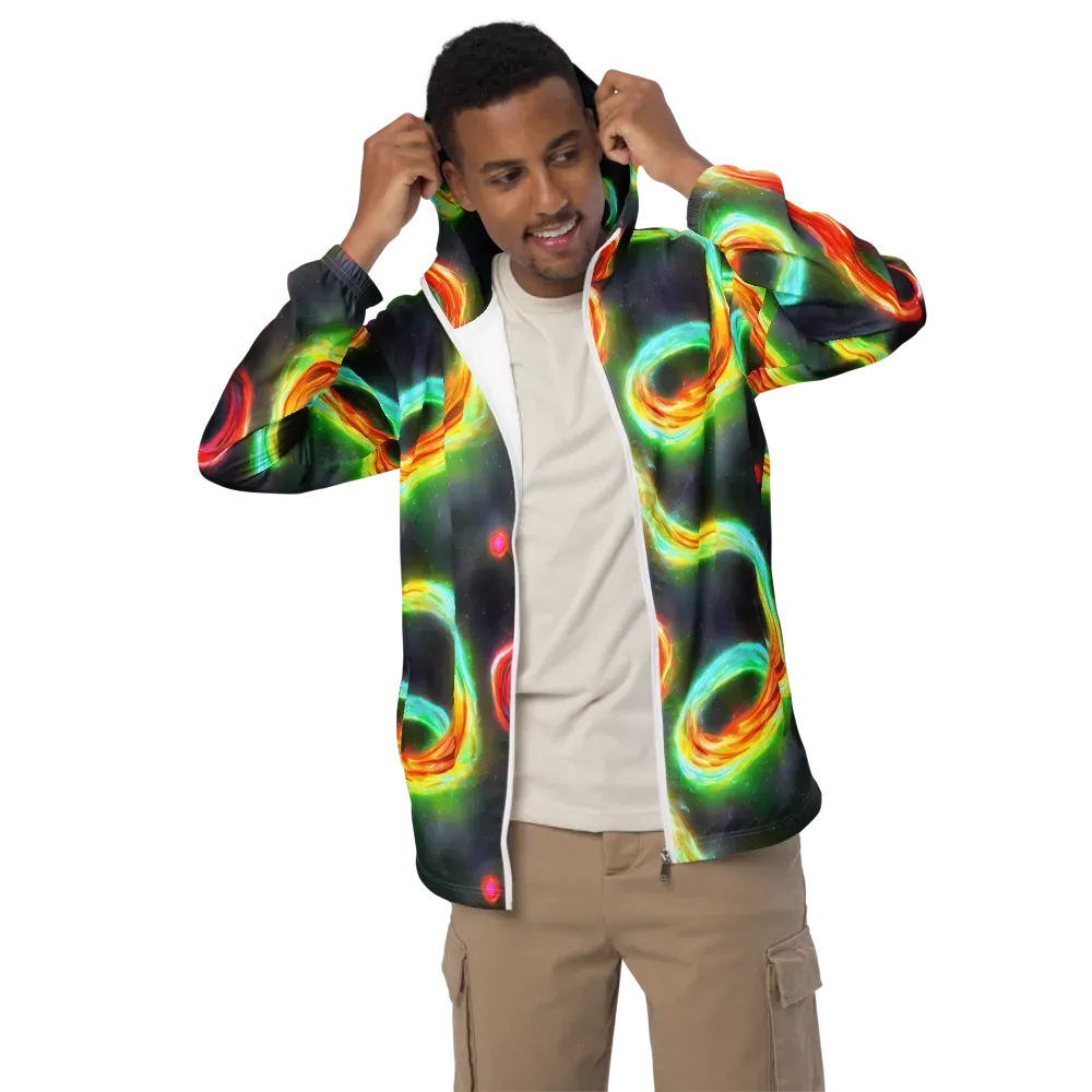 Sherwood Swirl on Men's Windbreaker — Front