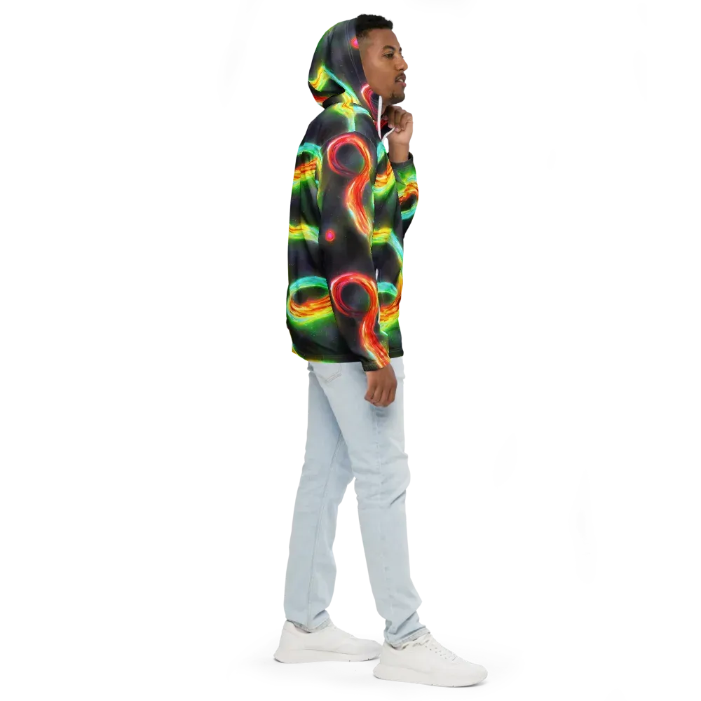 Sherwood Swirl on Men's Windbreaker — Right