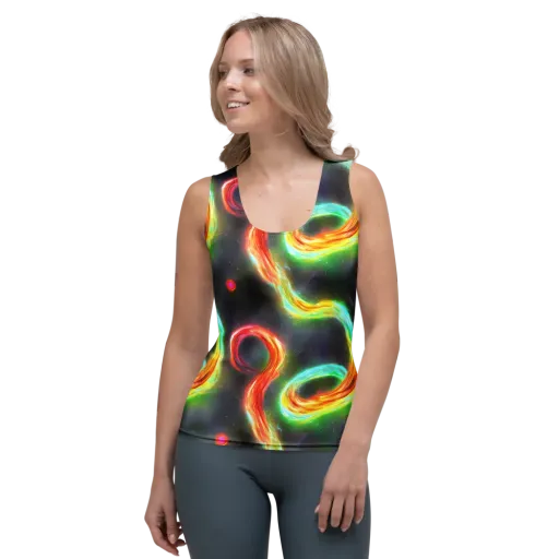 Sherwood Swirl on a Women's Tank Top