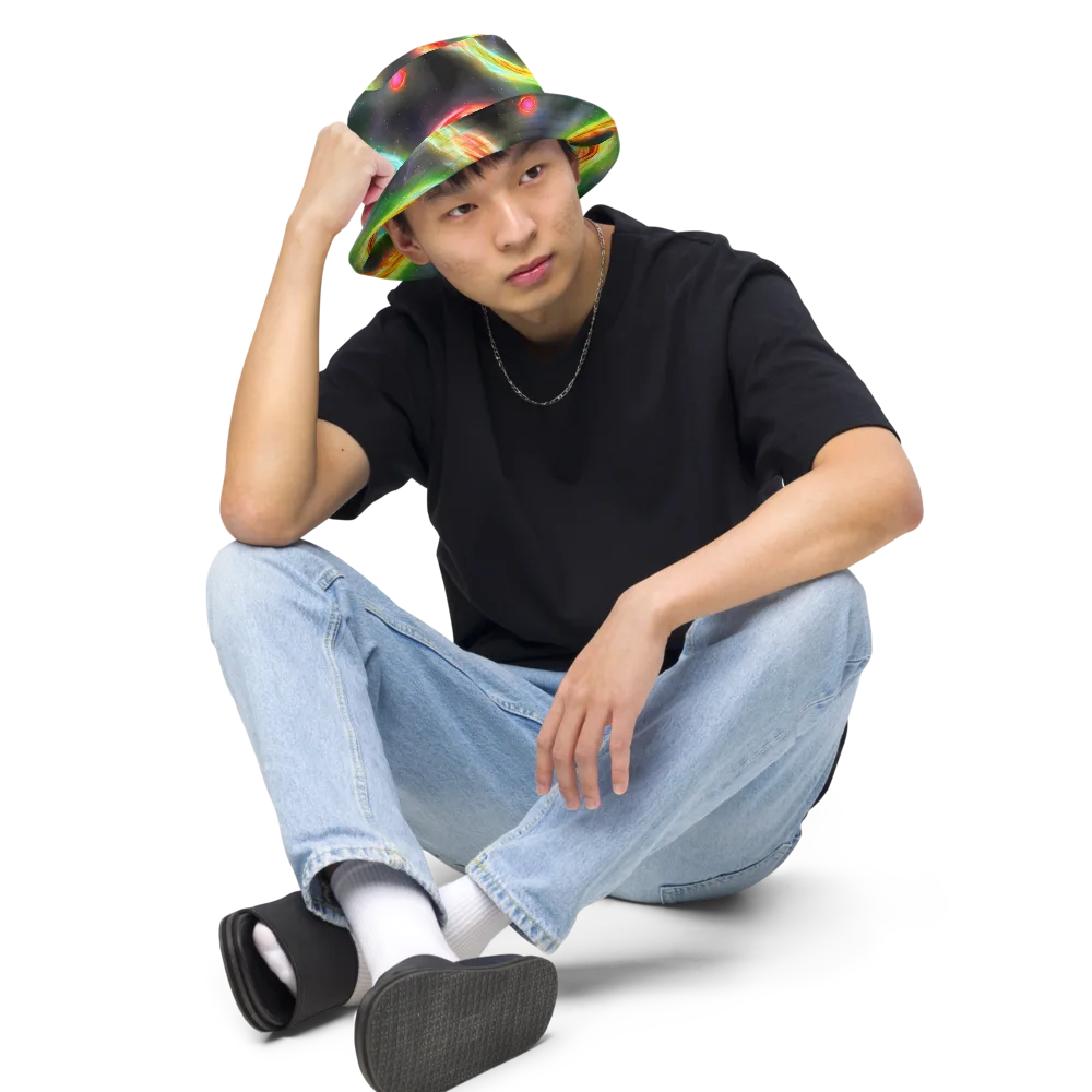 Sherwood Swirl on Reversible Bucket Hat — Front 2 Inside