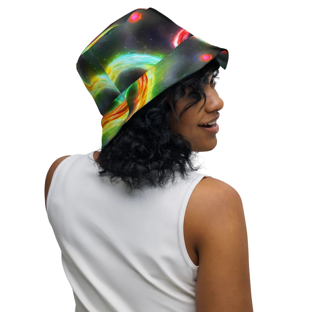 Sherwood Swirl on Reversible Bucket Hat — Right Outside