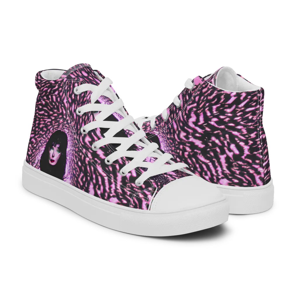 Meryl's Mystery on Men's High Top Canvas Shoes — Right