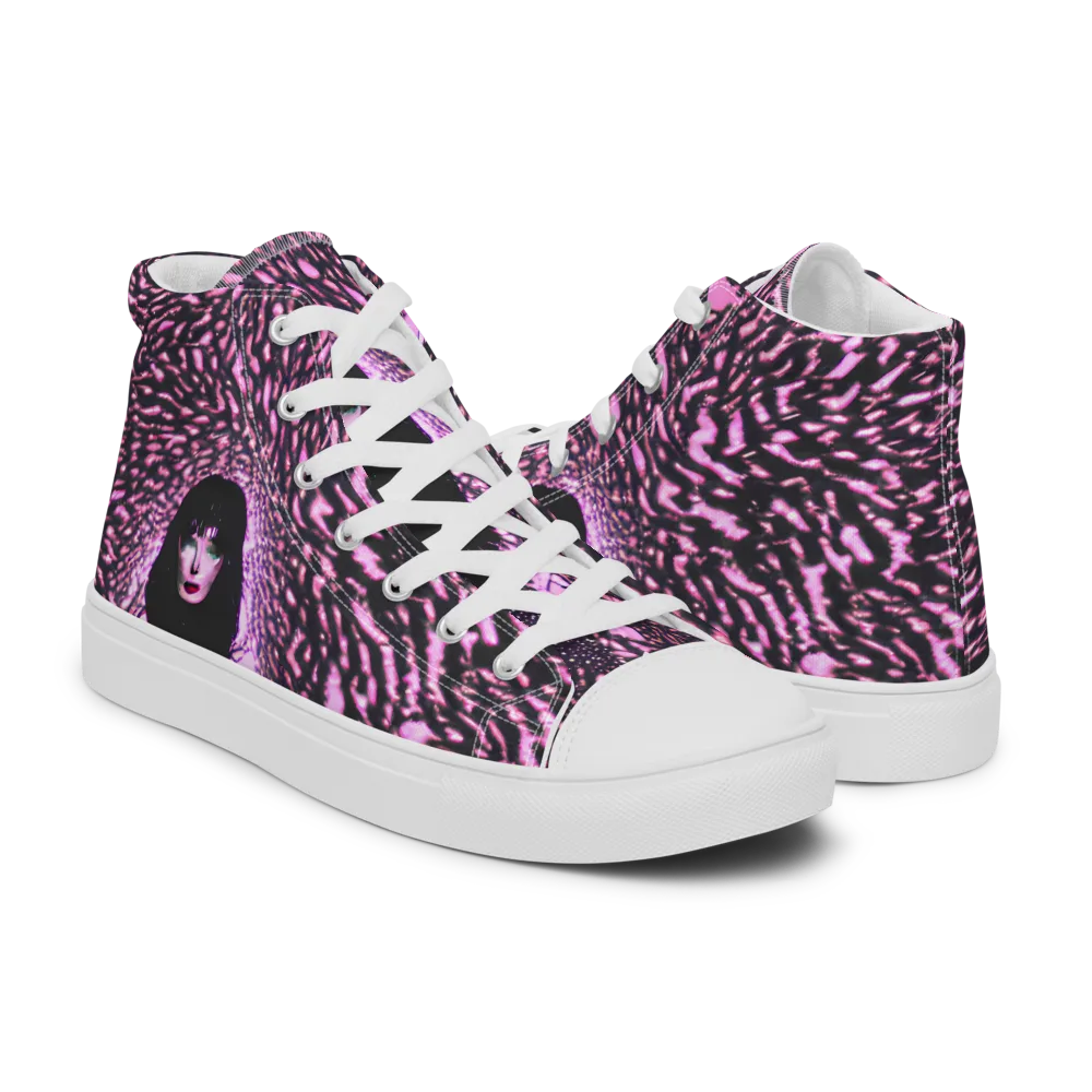 Meryl's Mystery on Women's High Top Canvas Shoes — Right