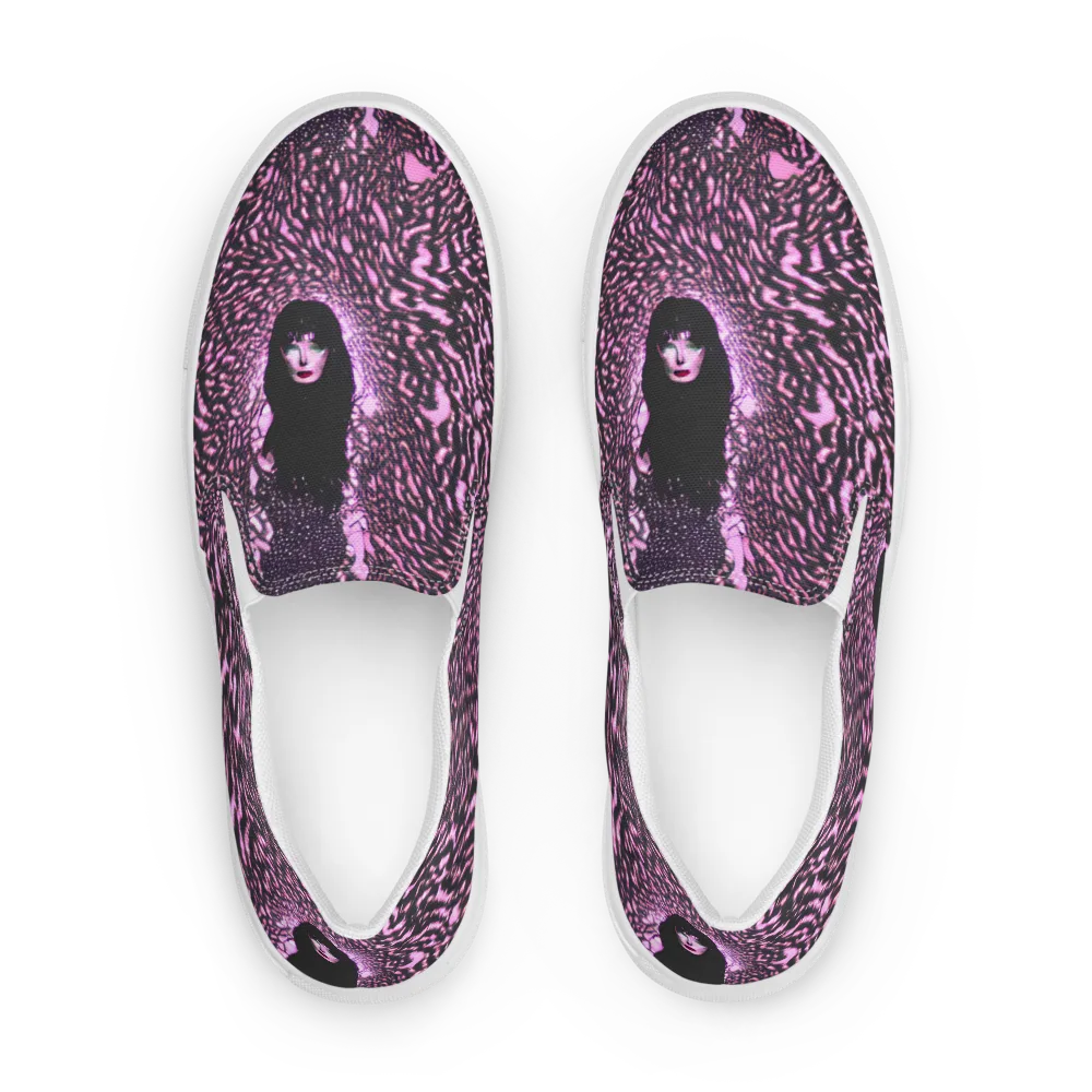 Meryl's Mystery on Men's Slip-On Canvas Shoes — Front