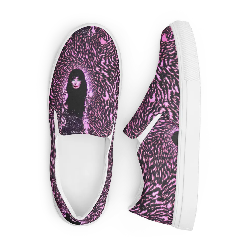 Meryl's Mystery on Men's Slip-On Canvas Shoes — Front