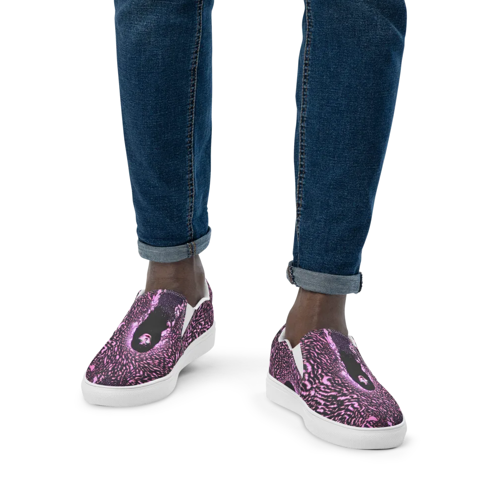 Meryl's Mystery on Men's Slip-On Canvas Shoes — Front
