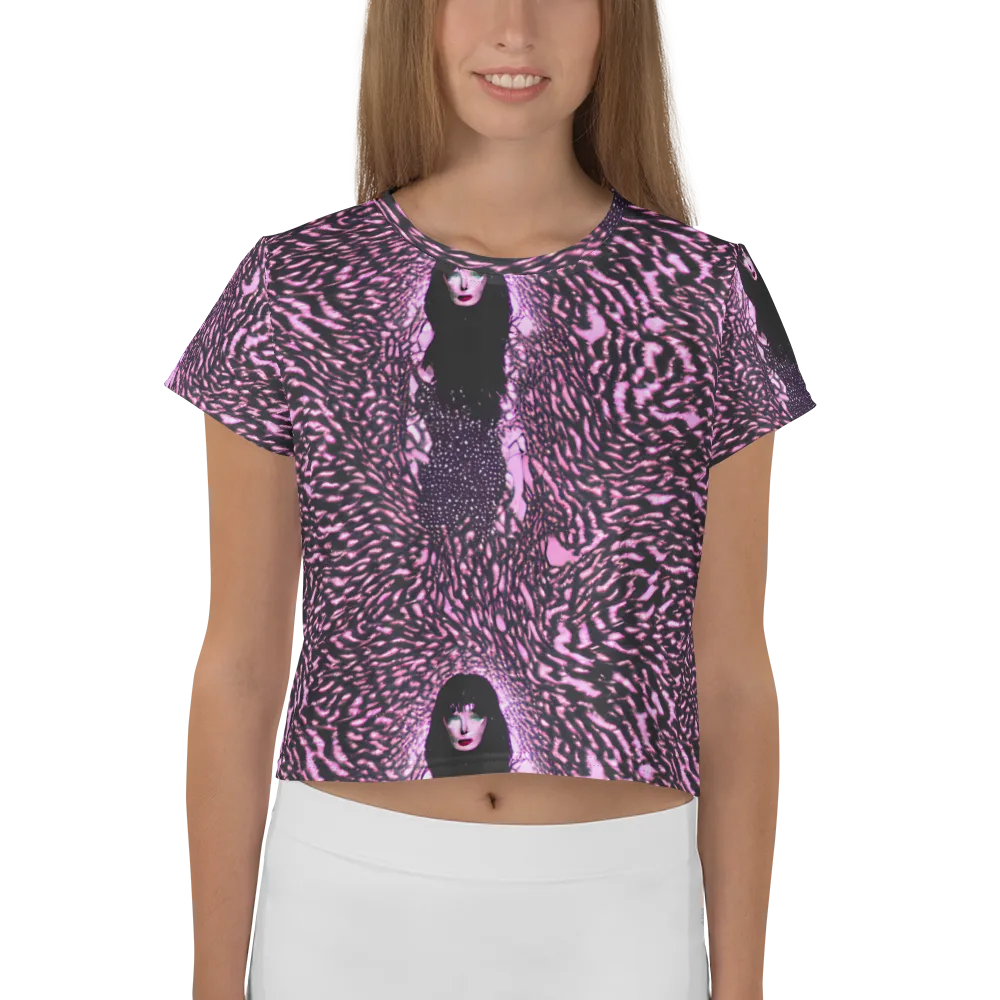 Meryl's Mystery on Crop Tee — Front