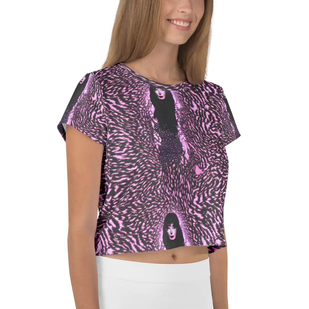 Meryl's Mystery on Crop Tee — Right