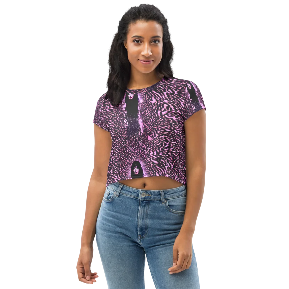 Meryl's Mystery on Crop Tee — Front