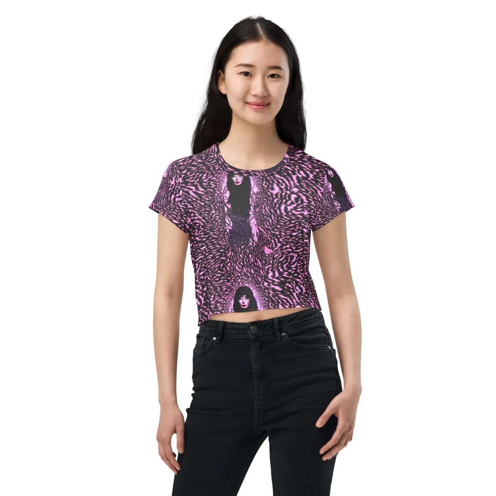 Meryl's Mystery on Crop Tee — Front