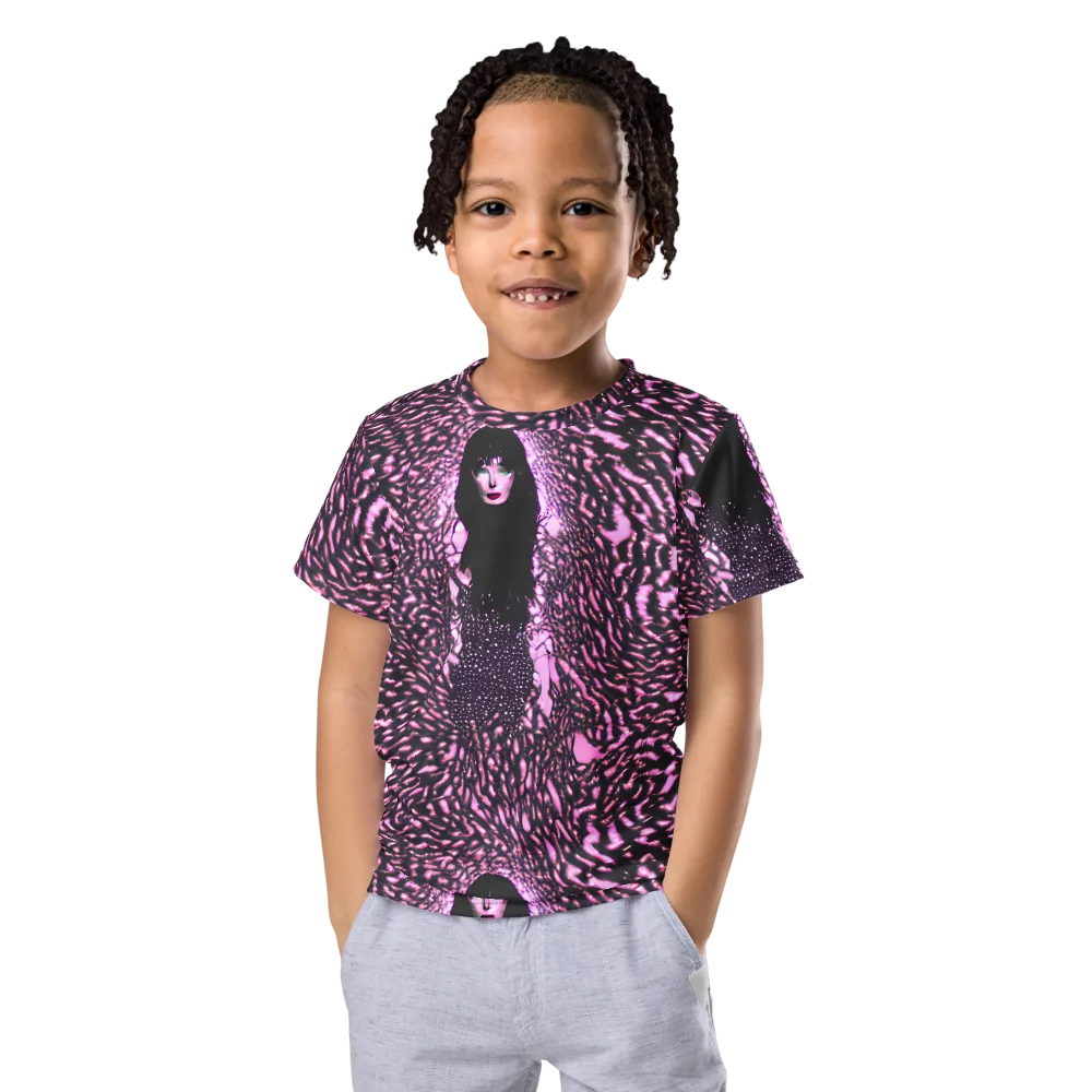 Meryl's Mystery on Kids Crew Neck T-Shirt — Front