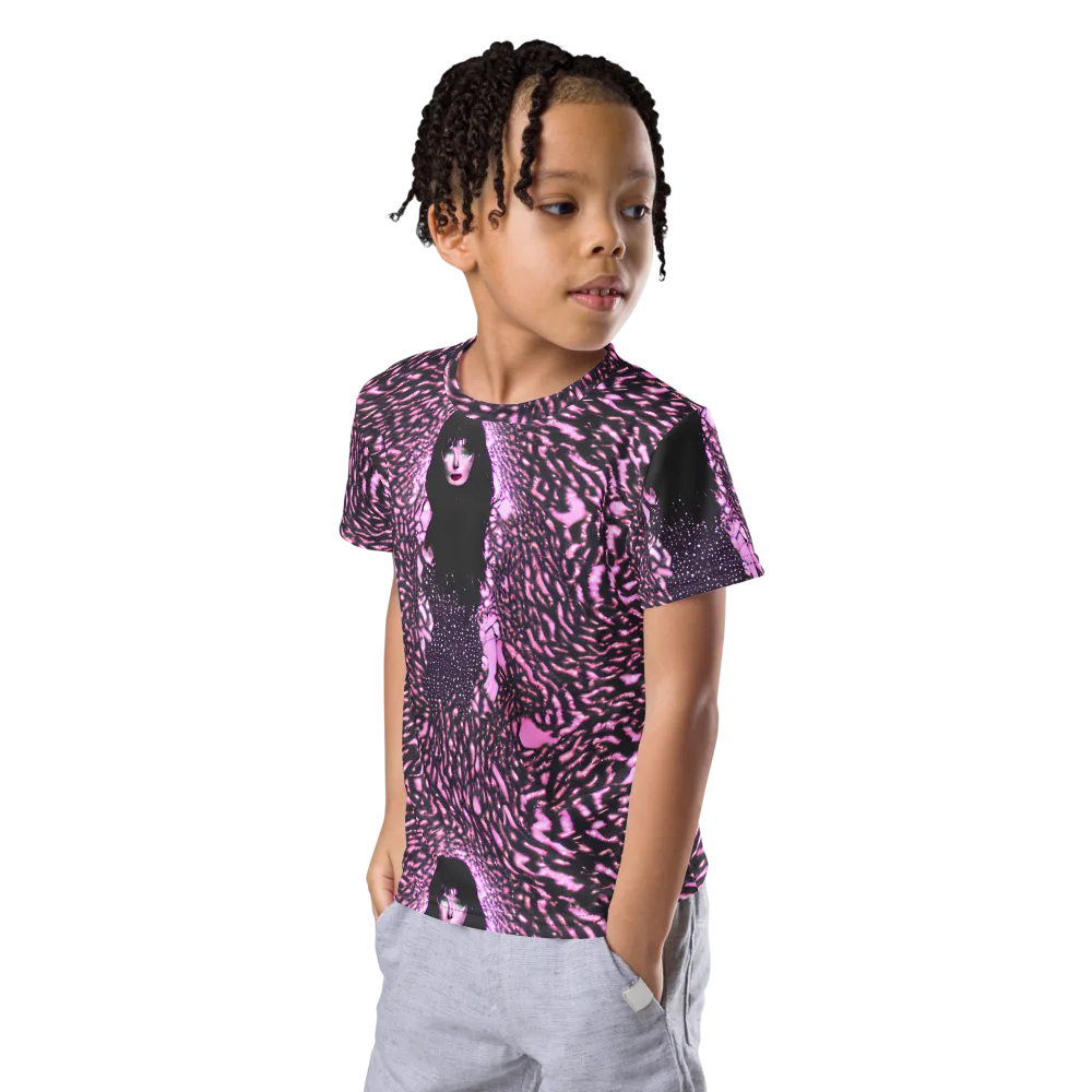 Meryl's Mystery on Kids Crew Neck T-Shirt — Left Front