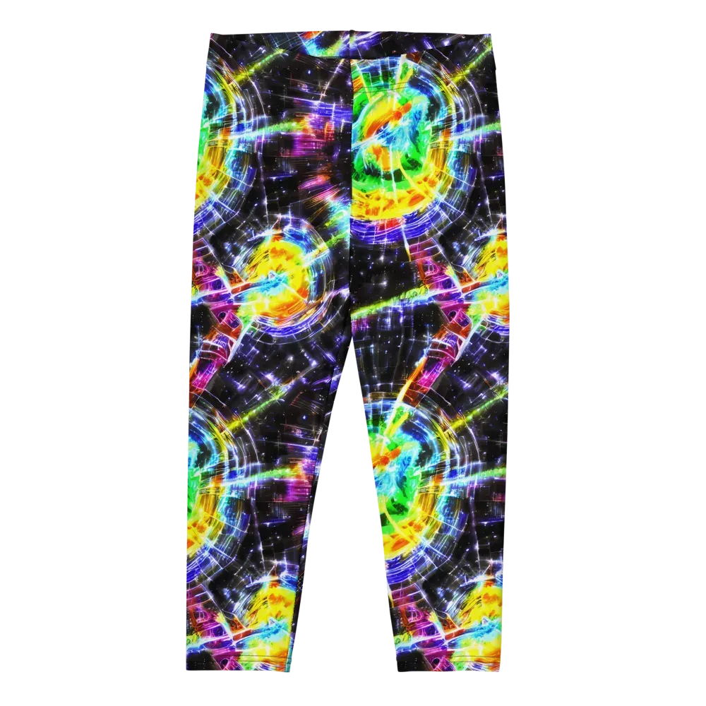 Hirschl's Vortex on Capri Leggings — Front