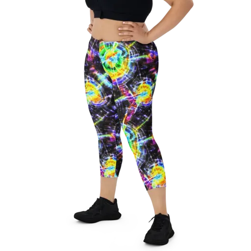 Hirschl's Vortex on a Capri Leggings