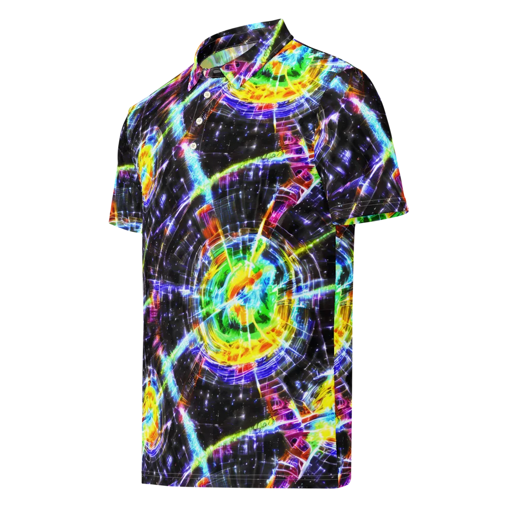 Hirschl's Vortex on Men's Slim Fit Polo Shirt — Left Front