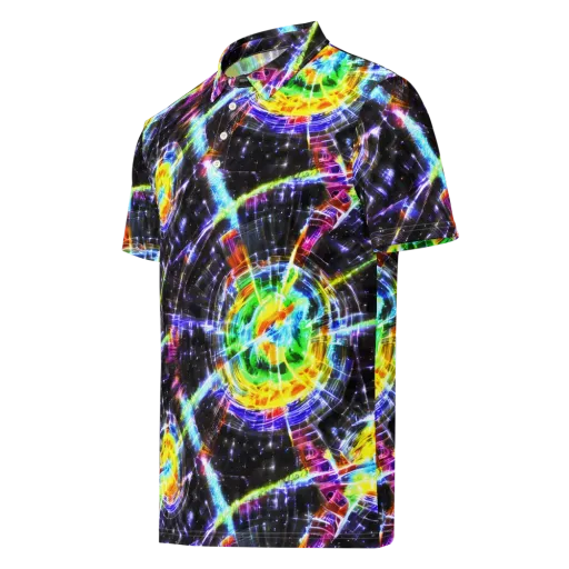 Hirschl's Vortex on a Men's Slim Fit Polo Shirt