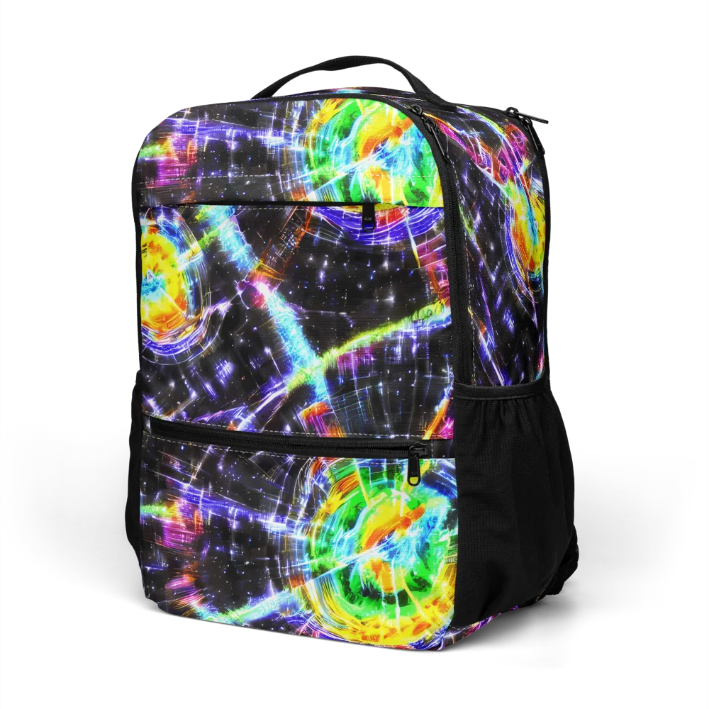 Hirschl's Vortex on Utility Backpack — Left Front