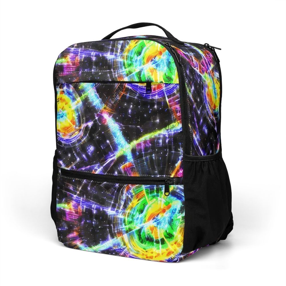 Hirschl's Vortex on Utility Backpack — Left Front