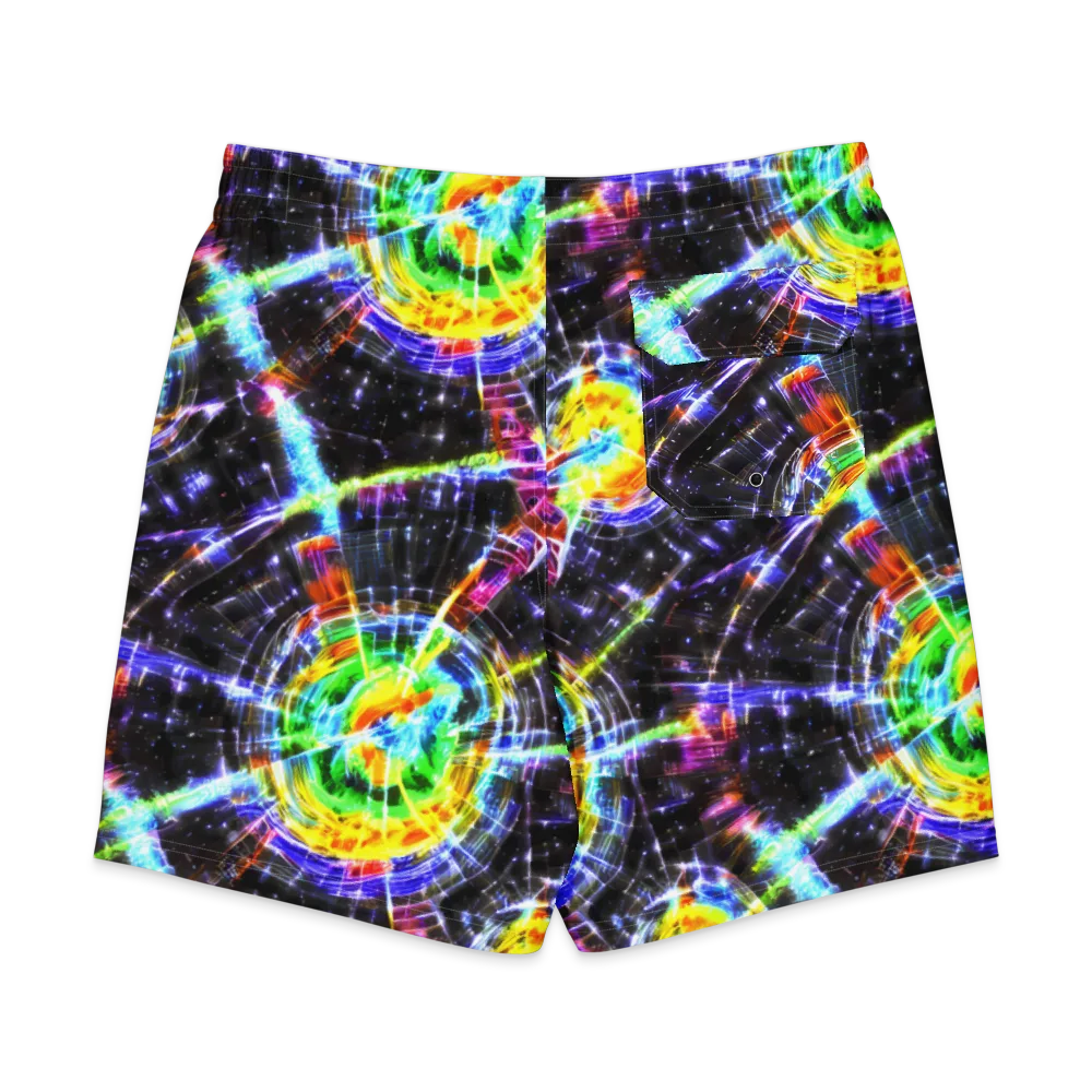 Hirschl's Vortex on Men's Board Shorts — Back
