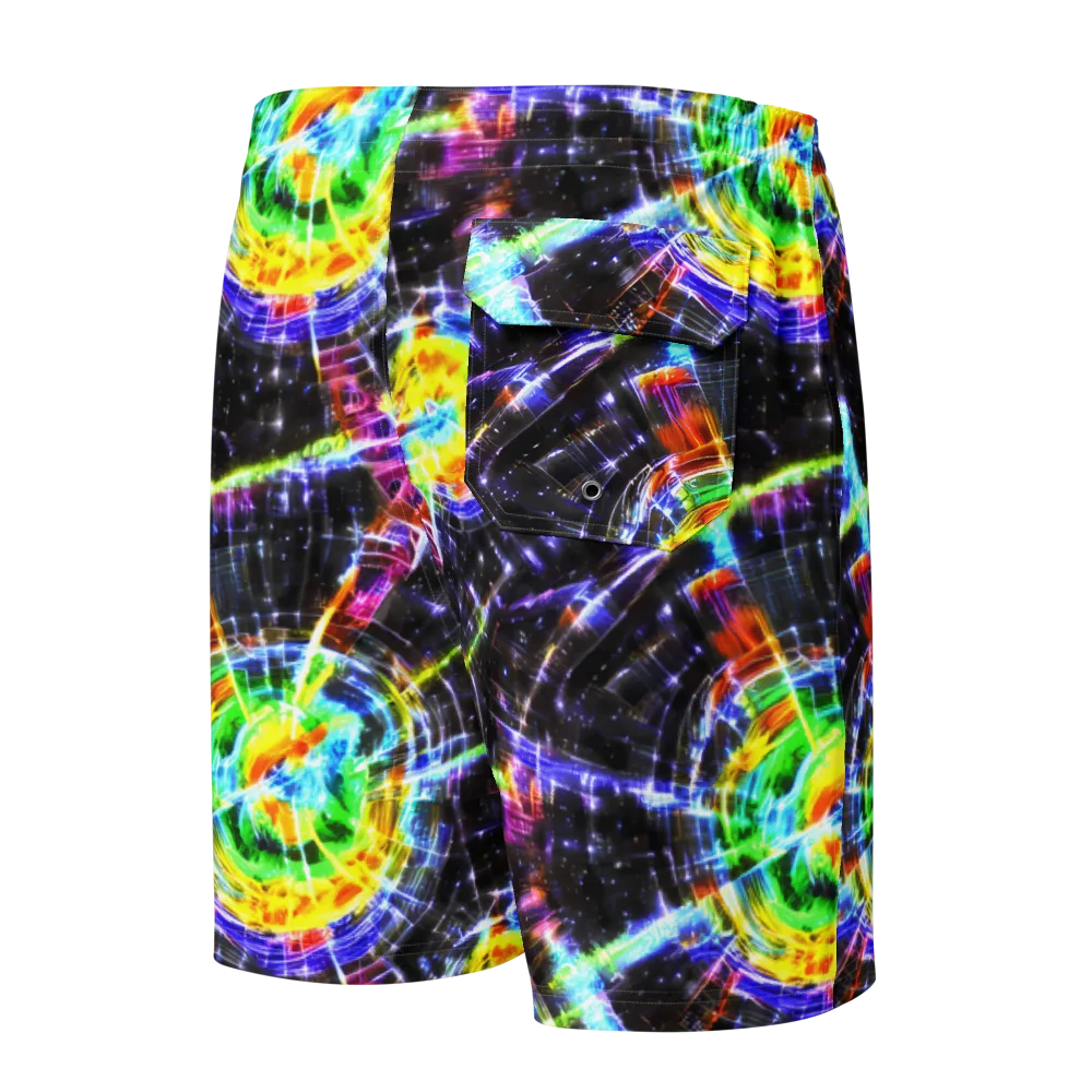 Hirschl's Vortex on Men's Board Shorts — Back