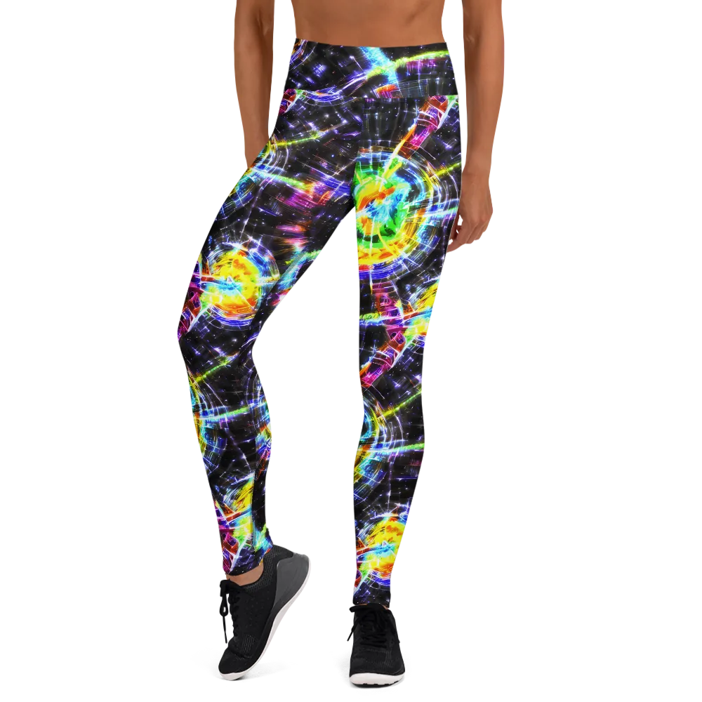 Hirschl's Vortex on Yoga Leggings — Front