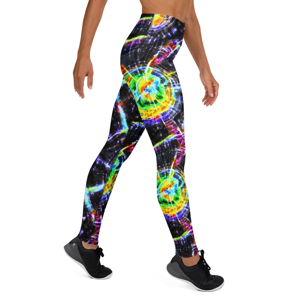 Hirschl's Vortex on Yoga Leggings — Right